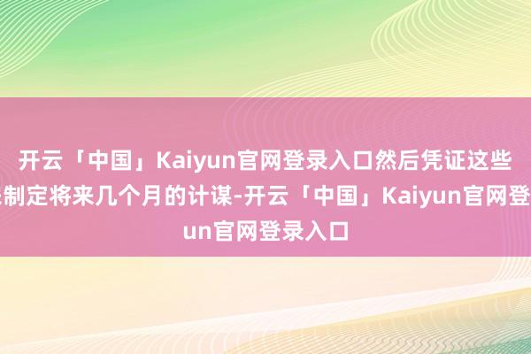 开云「中国」Kaiyun官网登录入口然后凭证这些信息来制定将来几个月的计谋-开云「中国」Kaiyun官网登录入口
