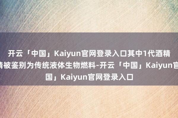 开云「中国」Kaiyun官网登录入口其中1代酒精和1.5代酒精被鉴别为传统液体生物燃料-开云「中国」Kaiyun官网登录入口