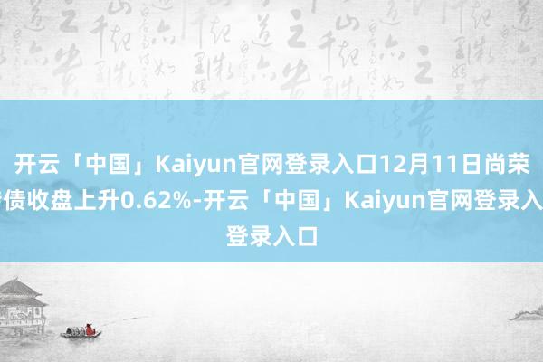 开云「中国」Kaiyun官网登录入口12月11日尚荣转债收盘上升0.62%-开云「中国」Kaiyun官网登录入口