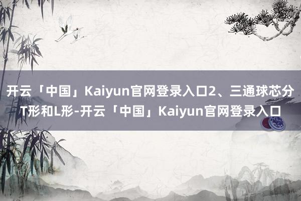 开云「中国」Kaiyun官网登录入口2、三通球芯分T形和L形-开云「中国」Kaiyun官网登录入口